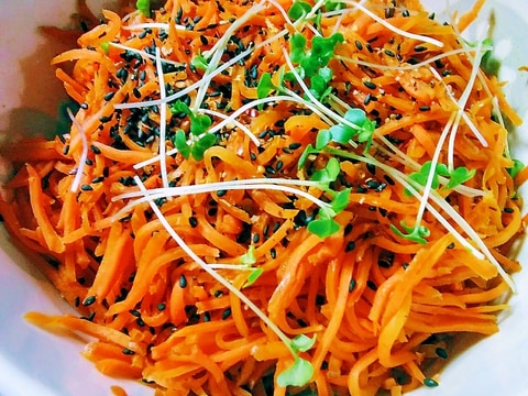 Bカロテンたっぷり我が家のにんじんの炒め物